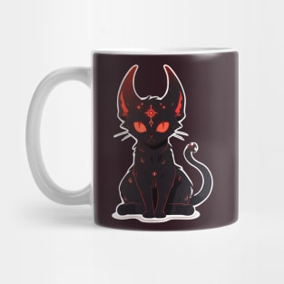 Cute Demon Cat Mug